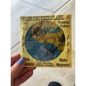 Donny and Marie Osmund Signed & Preserved Record